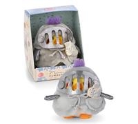 NICI 62586 mymochi Cuddly Toy, Parakeet Chipsy, 8 cm, with Hobbyhorse and Knight Costume in Gift Box, 8.5 x 6.5 x 10 cm, Beige, Soft Plush Toy, Cute Kawaii Stuffed Toy for Cuddling and Playing