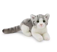 NICI 62600 Cuddly Toy, Cat, 20 cm, Grey, Soft Plush, Cute Stuffed Animal for Cuddling and Playing, Great Gift Idea for Children and Adults