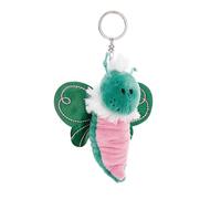 NICI 62885 Flibbies Butterfly, Loyal Plush Companion for Rucksack or Bag, Key Holder for Children and Adults, 10 cm, Green