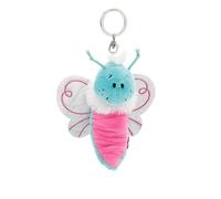 NICI 62886 Flibbies Butterfly, Loyal Plush Companion for Rucksack or Bag, Key Holder for Children and Adults, 10 cm, Blue