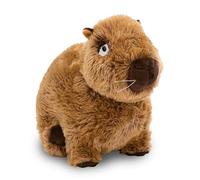NICI Capybara cuddly toy Capy-Barbara 27cm sitting - cute cuddly toy for cuddling and playing, Capybara cuddly toy for cuddly toy lovers - 61223