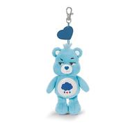 NICI Care Bears, Grumpy Bear, Bag Charm, Cute Plush Accessory, Adorable Keyring for Bag, Rucksack & Car, 15 cm, Blue - 62802