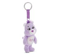 NICI Care Bears key ring Share Bear 10cm - Cuddly toy pendant for children & adults, with key metall ring holder to hang on keys, cord, bags - 61375