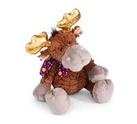 NICI Cuddly Moose Thure 27cm Brown Dangling - Sustainable Soft Toy Made of Soft Plush, Cute Soft Toy to Cuddle and Play With, for Children & Adults, Great Gift Idea