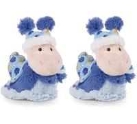 Nici Cuddly Snail Sille 17cm Blue Standing - Sustainable Soft Toy Made of Soft Plush, Cute Soft Toy to Cuddle and Play With, for Children & Adults, Great Gift Idea (Pack of 2)