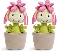 Nici Cuddly soft toy plant Sedum Amalia 18cm pink (Pack of 2)