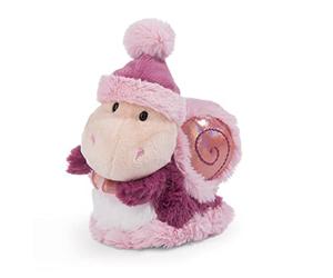NICI Cuddly soft toy snail Soa 17cm pink standing - Sustainable soft toy made of soft plush, cute soft toy to cuddle and play with, for children & adults, great gift idea