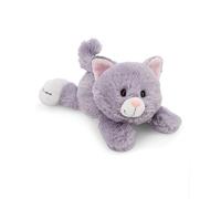 NICI cuddly toy Cat 20 cm, Grey, Soft NICI Plush Toy, Cute Stuffed Toy for Cuddling & Playing With, Great Gift Idea for Children and Adults - 62143