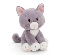 NICI cuddly toy Cat 25 cm, Grey, Soft NICI Plush Toy, Cute Stuffed Toy for Cuddling & Playing With, Great Gift Idea for Children and Adults - 62148