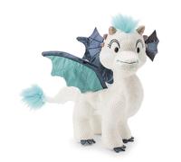 NICI Cuddly Toy, Dragon Zafura, 20 cm, White, Soft Plush with Glitter Effect, Soft Stuffed Toy for Cuddling and Playing for Children and Adults - 62415