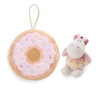 NICI Cuddly Toy Unicorn Sweety Rainbow 10 cm, in Doughnut with Loop, Colourful, Soft Plush Toy, Cute Stuffed Toy for Cuddling & Playing With, Great Gift Idea for Children and Adults, 61915