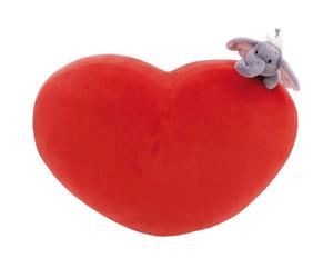Nici Cushion Elephant Heart Shaped Cushion 42x27 Cm 12 Cm