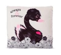 Nici Cushion Love Swan Black Approx. Green 30x30 Cm