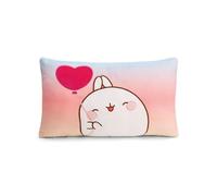 NICI cushion MOLANG 43x25cm multi-coloured - Fluffy cuddly toy cushion for boys, girls, babies and cuddly toy lovers - ideal for at home, kindergarten or on the go - 61677