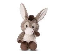 NICI Cuddly soft toy donkey Donkeylee 33cm grey dangling - Sustainable soft toy made of soft plush, cute soft toy to cuddle and play with, for children & adults, great gift idea