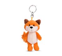 Nici 49140 Fox Fridalie 10cm Orange-Sustainable Companion Cuddly Animal Pendant Lanyard, Ring & Key Holder, 10 cm