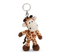 NICI Giraffe Keyring 10 cm, Brown, Loyal Companion for Backpack or Bag, Key Holder for Kids and Adults, 61852