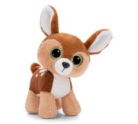 NICI GLUBSCHIS cuddly toy deer fawn Feena 15 cm - Colourful soft toy with big, cute glitter eyes, cuddly toy for cuddly toy lovers - 49399