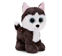 NICI GLUBSCHIS cuddly toy dog Husky Barkley 15 cm - Colourful soft toy with big, cute glitter eyes, cuddly toy for cuddly toy lovers - 49398