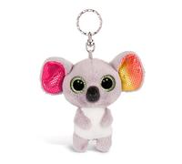 Nici 46310 Glubschis Keyring Koala Miss Crayon 9cm, Cartoon, Grey/Multi-coloure, One Size