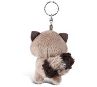 Nici 45550 Glubschis Schlüsselanhänger Waschbär Clooney 9cm Keyring Racoon, Animal Print, Colour: Pink/White, 9 cm