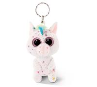 NICI Cuddly Soft Toy GLUBSCHIS Uberto Unicorn with Keyring 9 cm White