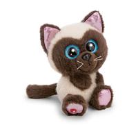 NICI GLUBSCHIS Selma the Siamese Cat Soft Toy, Stuffed Animal Made of Soft Plush, Cute Plush Toy for Cuddling and Playing, for Children and Adults, Great Gift Idea, 15 cm, Beige - 63024