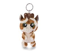 NICI Glubschis: The Original - Glubschis Giraffe keyring Halla 9cm - Cuddly toy zoo animals - Cute animal pendant for lanyards & key holders - Mini plush toys, Keyrings for girls and boys