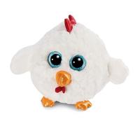 NICI Glubschis: The Original - Glubschis Hen Henlou 15cm - Stuffed animal with big, glittery eyes - Fluffy soft toys for cuddly toy lovers