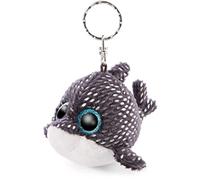 NICI Glubschis: The Original Shark Keyring Ferris 9 cm - Sea creature soft toy pendant for lanyards & key holders, Keyrings for girls & boys - Small Plush Toys