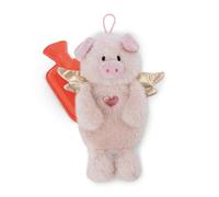 NICI Hot Water Bottle, Guardian Angel Pig La La Piggie, 300 ml, 35 cm, Pink, Cuddly Warming Animal for Children from 10 Months, Plush Toy Hot Water Bottle for Children and Adults, 61937