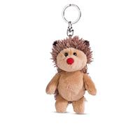 NICI Key holder hedgehog Hetch Hogan 10cm brown - Sustainable companion cuddly animal pendant with key ring for lanyard, key ring & key holder