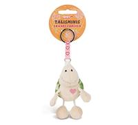 NICI 49386 Talisminis Turtle 7cm White-Cuddly Animal Pendant Lanyard, Ring & Key Holder Lucky Bag Charm with Message