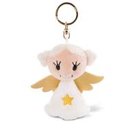 Nici Key ring Guardian Angel 'GOOD LUCK' 9cm with star, White/Red