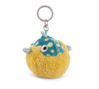 NICI Keyholder blowfish Volker 8cm blue - Sustainable companion cuddly animal pendant with metal ring to hang on keys, cord, bag, and more