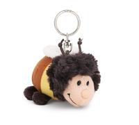 NICI Keyholder bumblebee Beelinda 9cm - yellow - Plush companion for backpack or bag, cuddle charm with metal ring for keychain & key holder | 61621