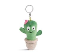 NICI Keyholder cactus Henriette 10cm green - Sustainable companion cuddly animal pendant with metal ring to hang on keys, cord, bag, and more
