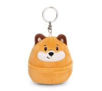 NICI Keyholder Chill fox 8cm - orange - Plush companion for backpack or bag, cuddle charm with metal ring for keychain & key holder | 61752