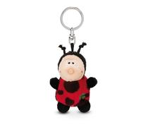 NICI Keyholder ladybird with cloverleaf 5cm - black - A loyal companion for backpacks or bags, keychain for key rings & key holders for all ages | 62064