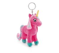 NICI Keyholder Lissy PONY unicorn Antonia 10cm pink - Soft toy companion cuddly animal pendant with metal ring to hang on keys, cord, bag, and more