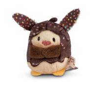 NICI Keyholder MOLANG with heart 8cm white - Soft toy companion cuddly animal pendant with metal ring to hang on keys, cord, bag, and more