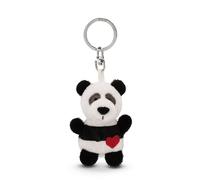 NICI Keyholder panda with heart 5cm - white - A loyal companion for backpacks or bags, keychain for key rings & key holders for all ages | 62079
