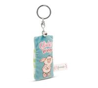 NICI Keyring Mini Plush Cushion Lucky Charm 8 cm with Bell Colourful Loyal Companion for Backpack or Bag, Key Holder for Small and Large | 62123