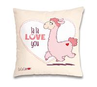 Nici La-la- Blade Love Flame Cushion, Beige (42715)