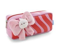 Nici MOLANG 62791 Pencil Case, Pencil Case with Cute Plush Bow for Girls and Women, School Bag, Office or Cosmetic Pencil Case, 9 x 19 x 6 cm, Pink
