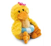 NICI Pooline the Duck with Swimming Ring Soft Toy, 18 cm, Yellow - 62892