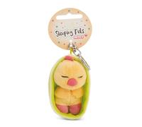 NICI Sleeping Pets Keyring, Chick in Basket Keyring, Yellow, 8 cm, Loyal Companion for Backpack or Bag, Key Holder for Kids and Adults, 61612