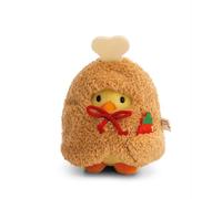 NICI soft toy chick Tschieps 8cm with chili-sauce & chicken leg costume in gift box 8,5x6,5x10cm - white - Fluffy plush, cute to cuddle and play with, for children & adults - 61653