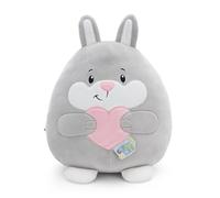 NICI soft toy Chill-NICI rabbit with heart 30cm grey - Cuddly cute plush to snuggle and play with, for children & adults, great gift idea - 61404
