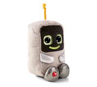 NICI soft toy GLUBSCHIS robot R03-Bot 15cm - grey - Fluffy plush, cute to cuddle and play with, for children & adults, great gift idea - 61846